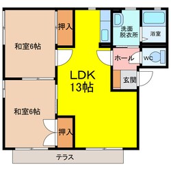 フレグランスふくちの物件間取画像